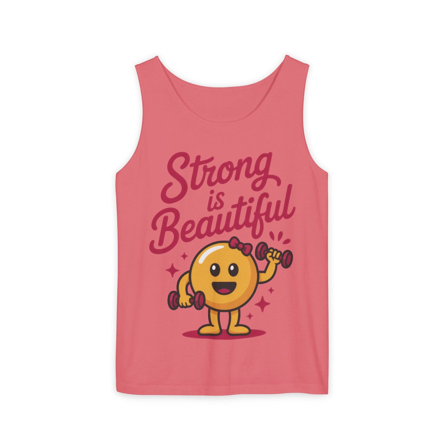 Strong is Beautiful Womens Tank Top, Cute Fitness and Gym Motivation Shirt, Workout Shirt, Exercise Top, Gift for Her, Summer Activewear