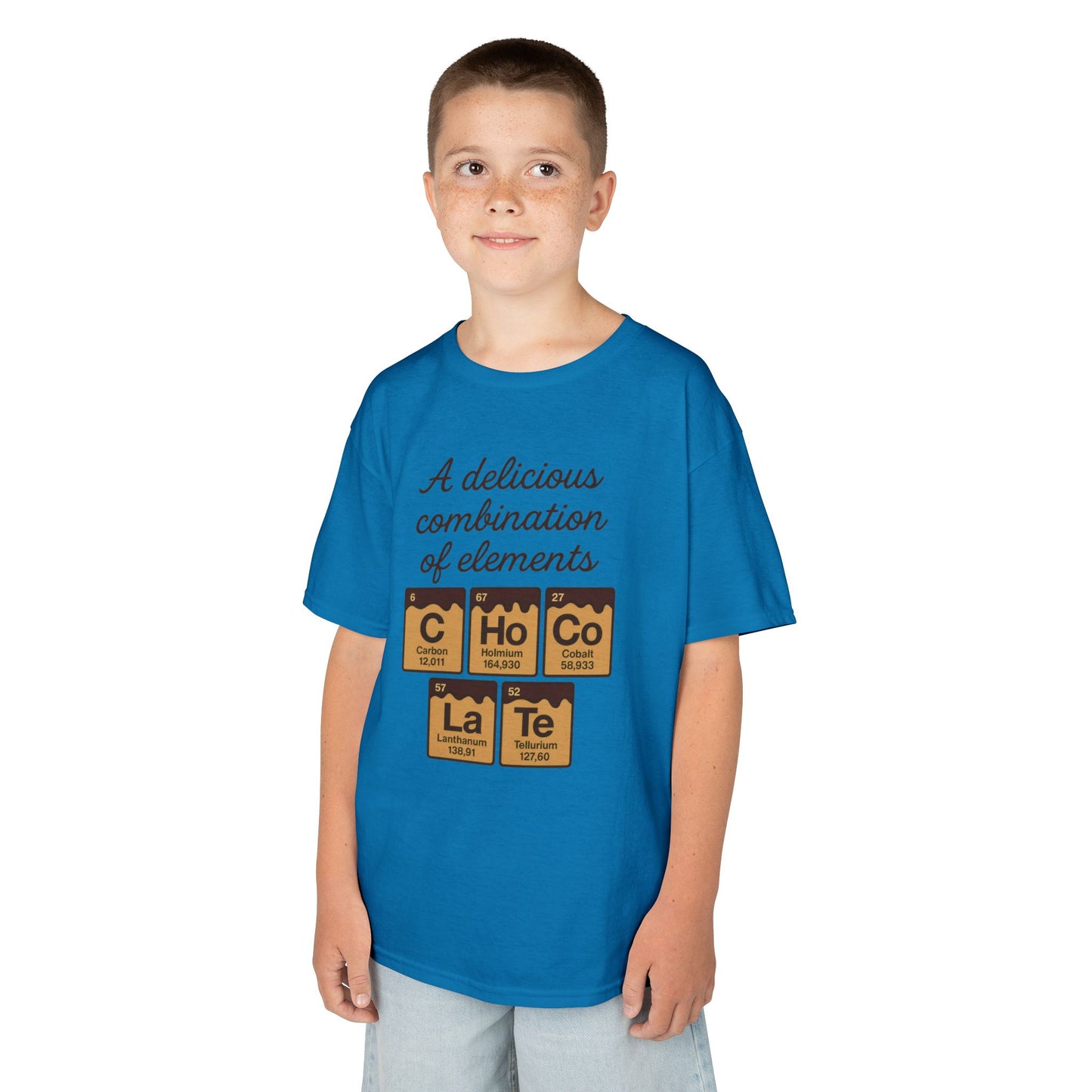 Funny Chocolate Science Young Girl T-Shirt, Choco-LaTe Element Shirt, Sweet Science Gift, Children's Gift, Birthday Party