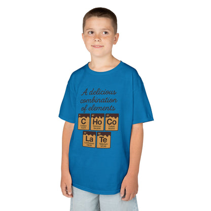 Funny Chocolate Science Young Girl T-Shirt, Choco-LaTe Element Shirt, Sweet Science Gift, Children's Gift, Birthday Party