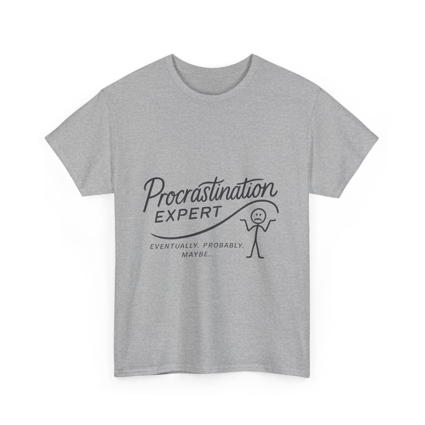 Procrastination Expert Women's Heavy Cotton Tee, Funny T-Shirt, Gift for Students, Casual Wear, Comfy Everyday Tee, Humor Shirt