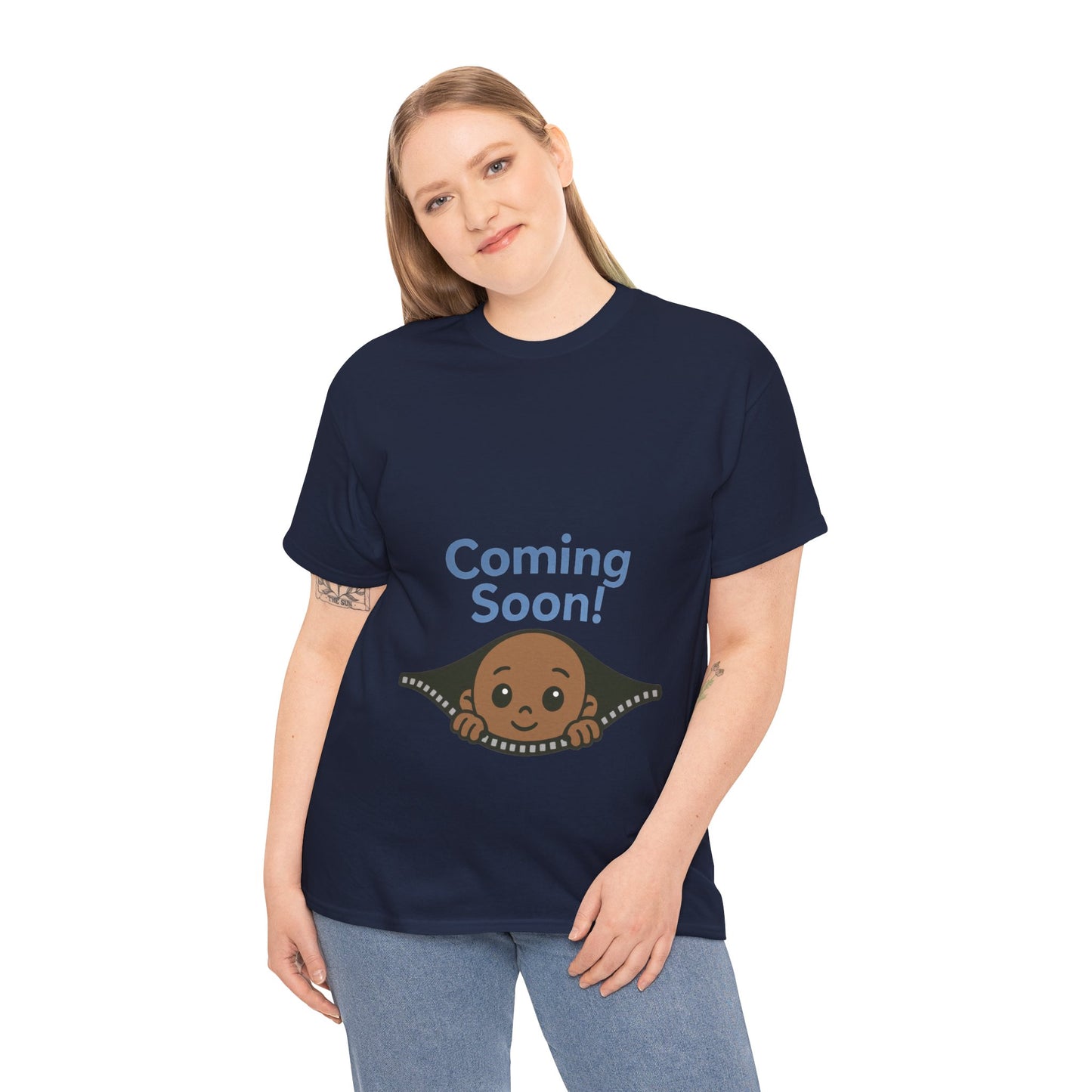 Coming Soon Maternity  Tee, Cute Baby Boy Pregnancy Announcement Tee, Funny Expecting Mom Gift, Gender Reveal Tee, Baby Shower Top