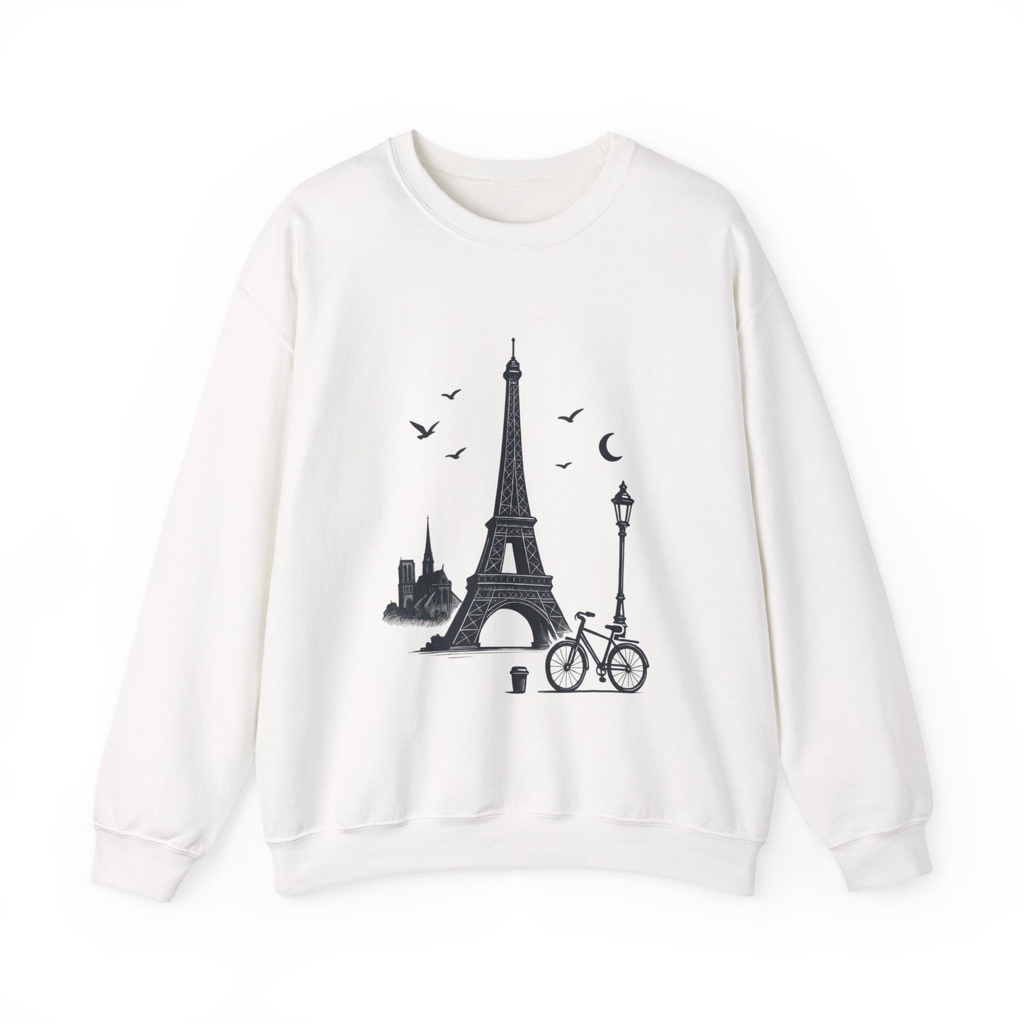 Vintage Parisian Crewneck Sweatshirt, Eiffel Tower Sweater, Cozy Travel Gift, Unisex Fashion, Casual Paris Sweatshirt