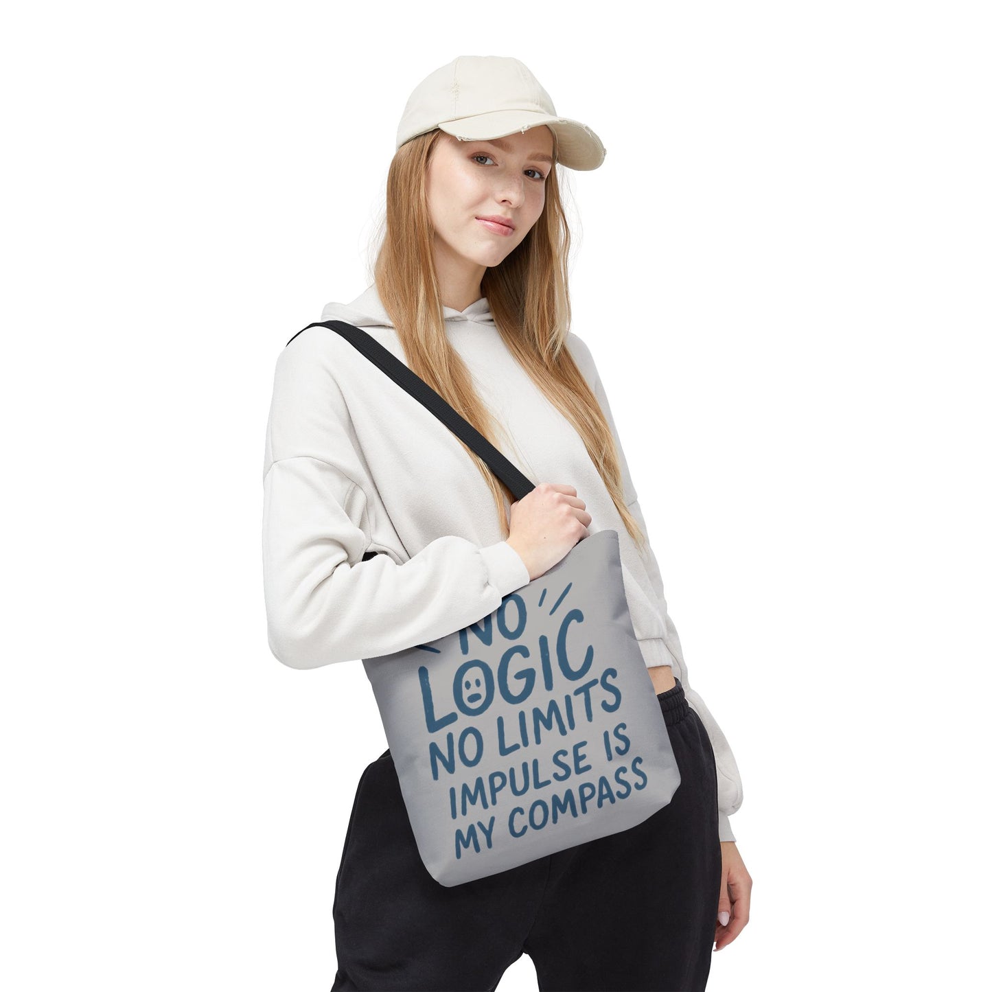 Impulse Is My Compass Tote Bag, Motivational Tote, Reusable Shopping Bag, Perfect Gift for Friends, Everyday Carry, Eco-Friendly