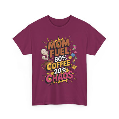 Funny Mom Fuel Coffee Tee, Gifts for Moms, Mother's Day Gift, Coffee Lover Shirt, T-Shirt for Coffee Loving Moms, Tired Mom Life Tee