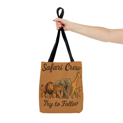 Safari Crew Tote Bag - Animal Print, Gift for Wildlife Lovers, Eco-Friendly, Stylish Grocery Bag, Adventure Enthusiast Essential