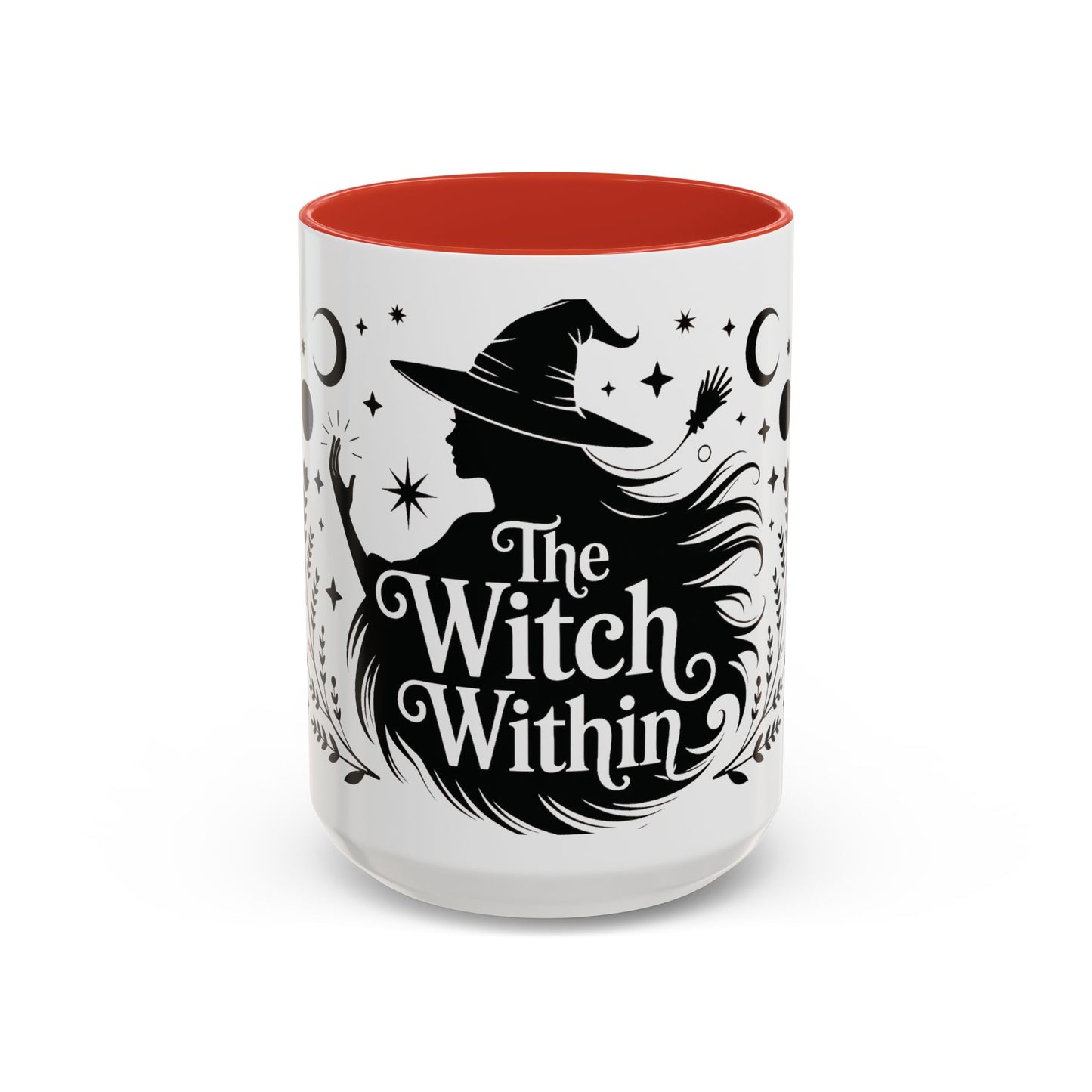The Witch Within Mug, Minimalist Witchy Coffee Cup, Celestial Feminine Power Gift, Spiritual Boho Halloween Drinkware, Coffee Mug (11, 15oz)