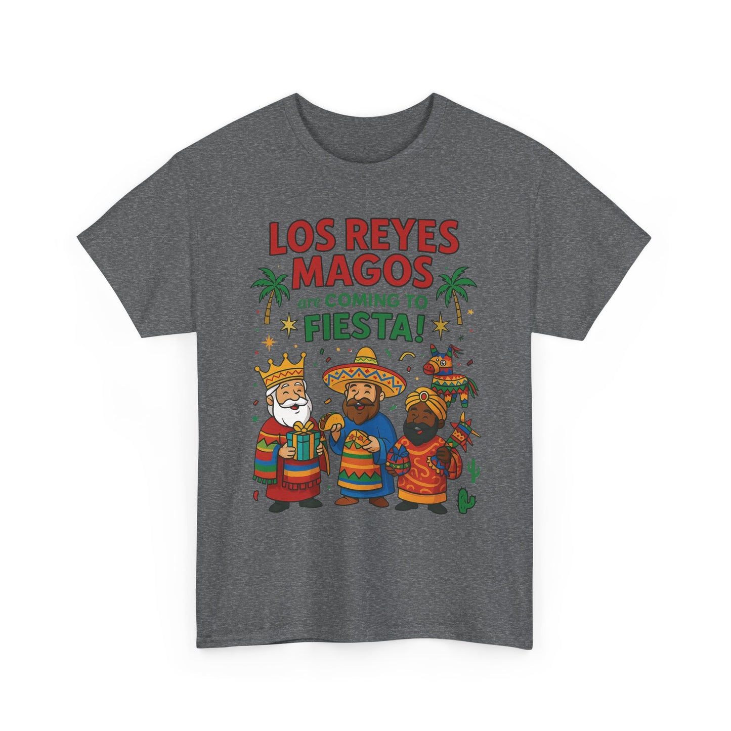 Los Reyes Magos Are Coming to Fiesta!, Funny Three Kings Day Shirt, Día de los Reyes Magos T-Shirt for Christmas Fiesta Lovers