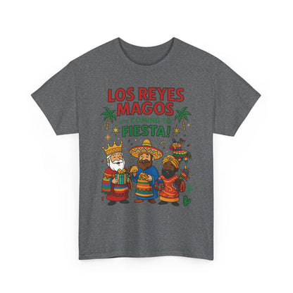 Los Reyes Magos Are Coming to Fiesta!, Funny Three Kings Day Shirt, Día de los Reyes Magos T-Shirt for Christmas Fiesta Lovers