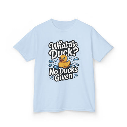 Funny Teen Duck Shirt, Kids Humor Tee, What The Duck Meme Tee, No Ducks Given Youth Tee, Sarcastic Rubber Duck Shirt, Cool Gift For Teens