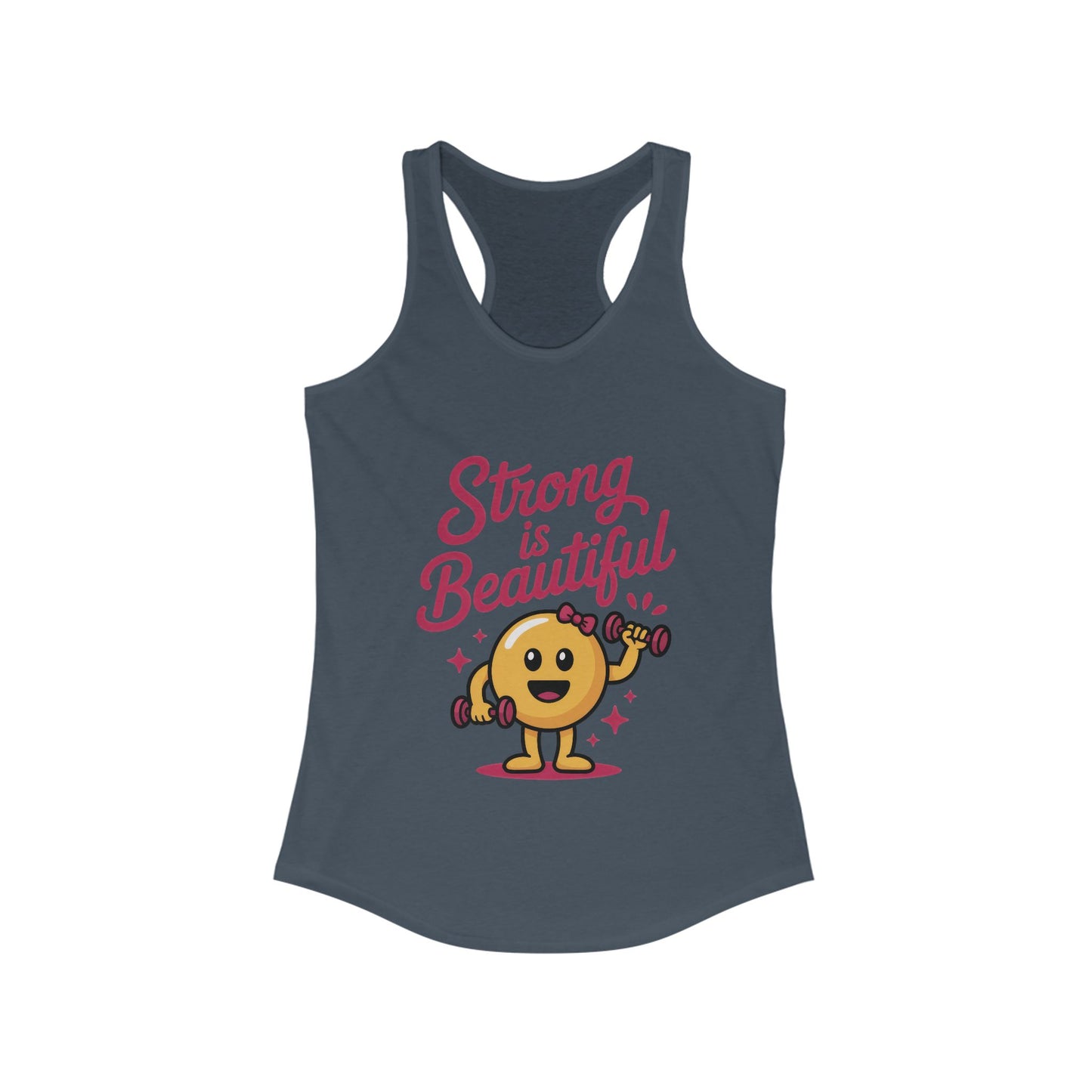 Strong is Beautiful Womens Tank Top, Cute Fitness and Gym Motivation Shirt, Workout Shirt, Exercise Top, Gift for Her