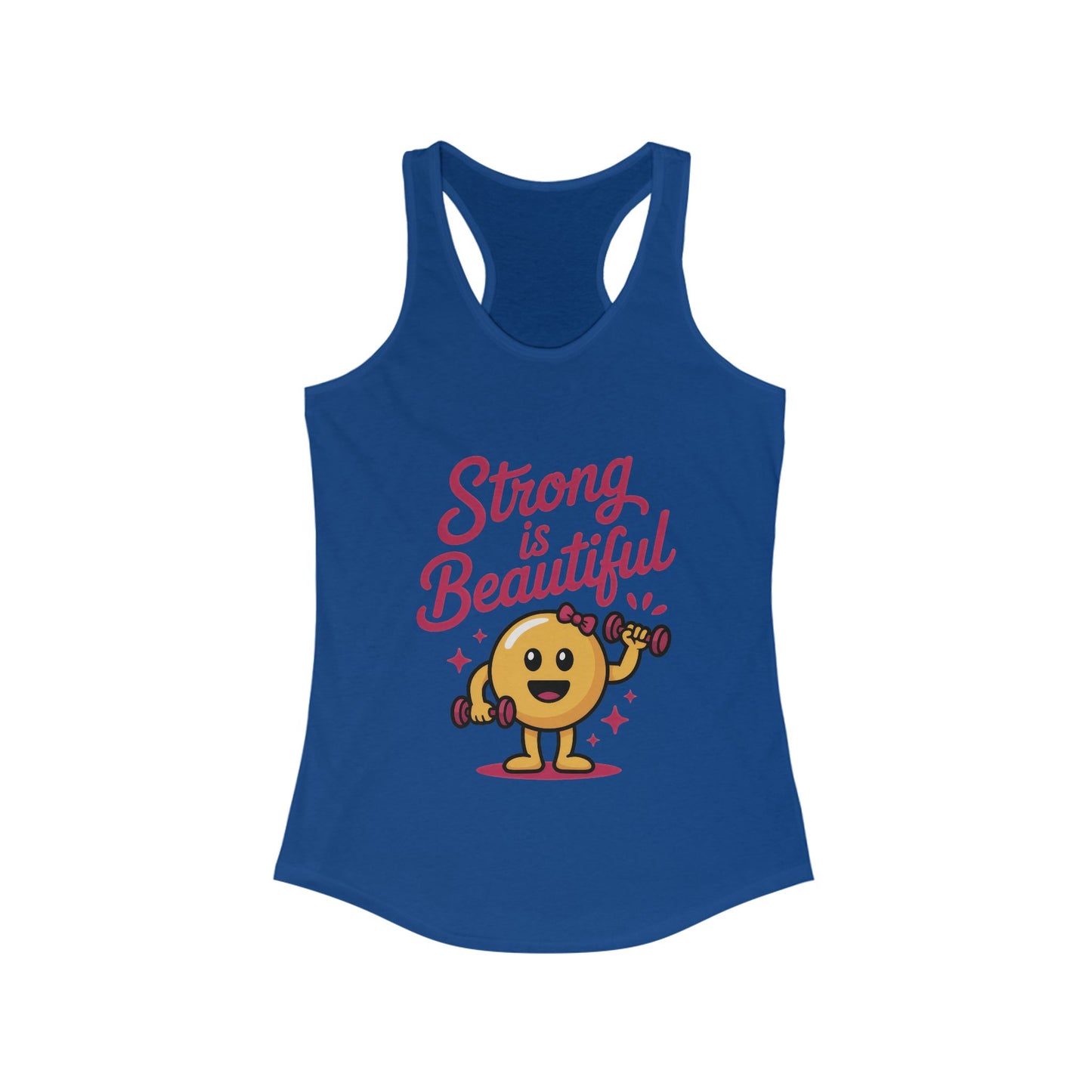 Strong is Beautiful Womens Tank Top, Cute Fitness and Gym Motivation Shirt, Workout Shirt, Exercise Top, Gift for Her