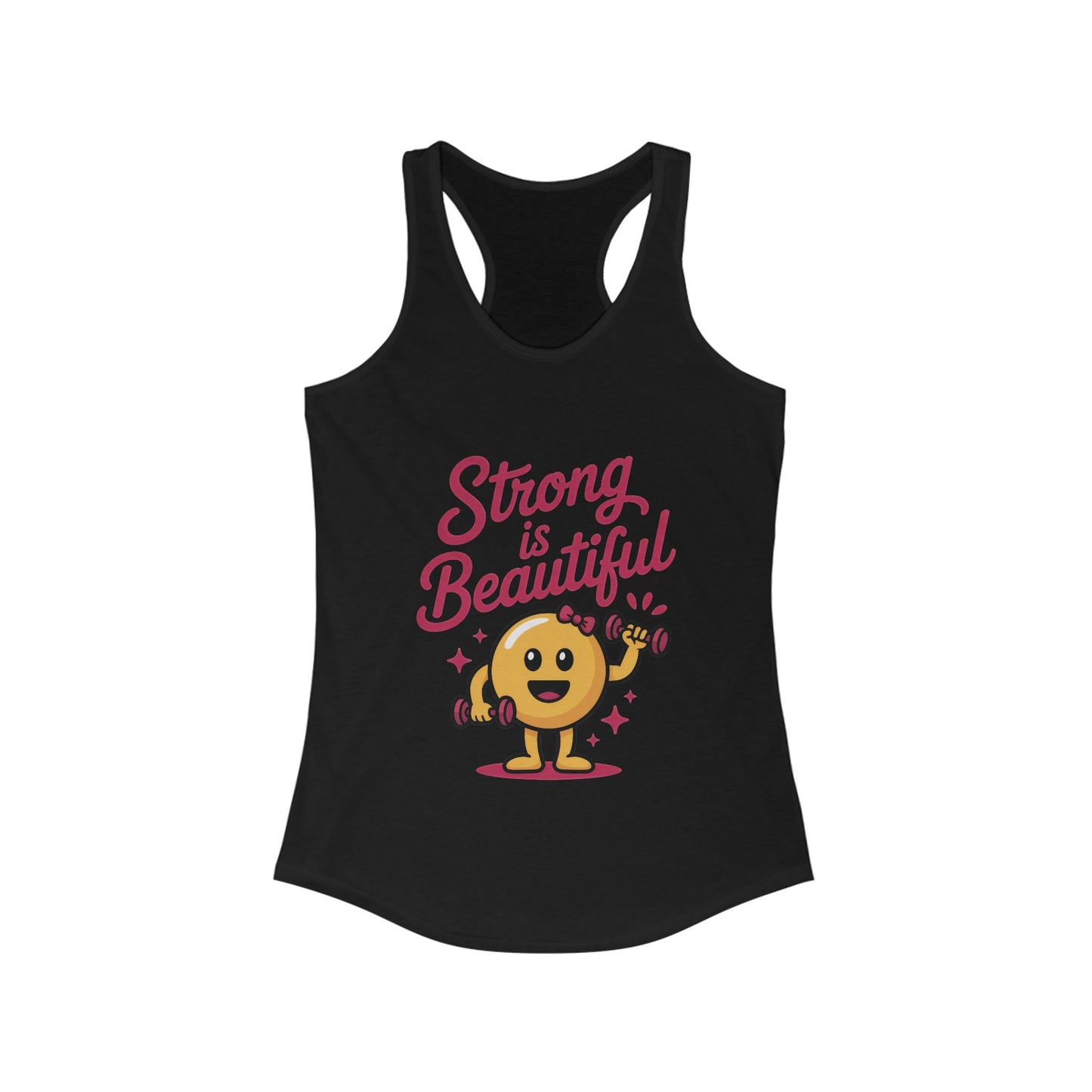 Strong is Beautiful Womens Tank Top, Cute Fitness and Gym Motivation Shirt, Workout Shirt, Exercise Top, Gift for Her