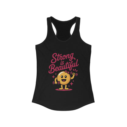 Strong is Beautiful Womens Tank Top, Cute Fitness and Gym Motivation Shirt, Workout Shirt, Exercise Top, Gift for Her