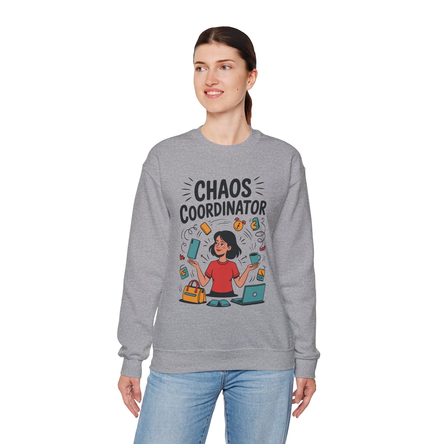 Chaos Coordinator Sweatshirt, Funny Mom Life Sweatshirt ,Gift for Busy Moms, Multitasking Mom Gift, Mom Life Sweatshirt, Mother's Day Gift