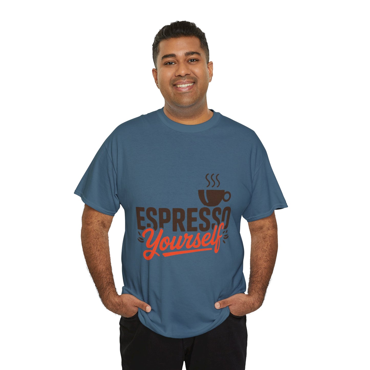 Espresso Yourself Mens T-Shirt, Funny Coffee Graphic Tee, Coffee Tee, Coffee Humor