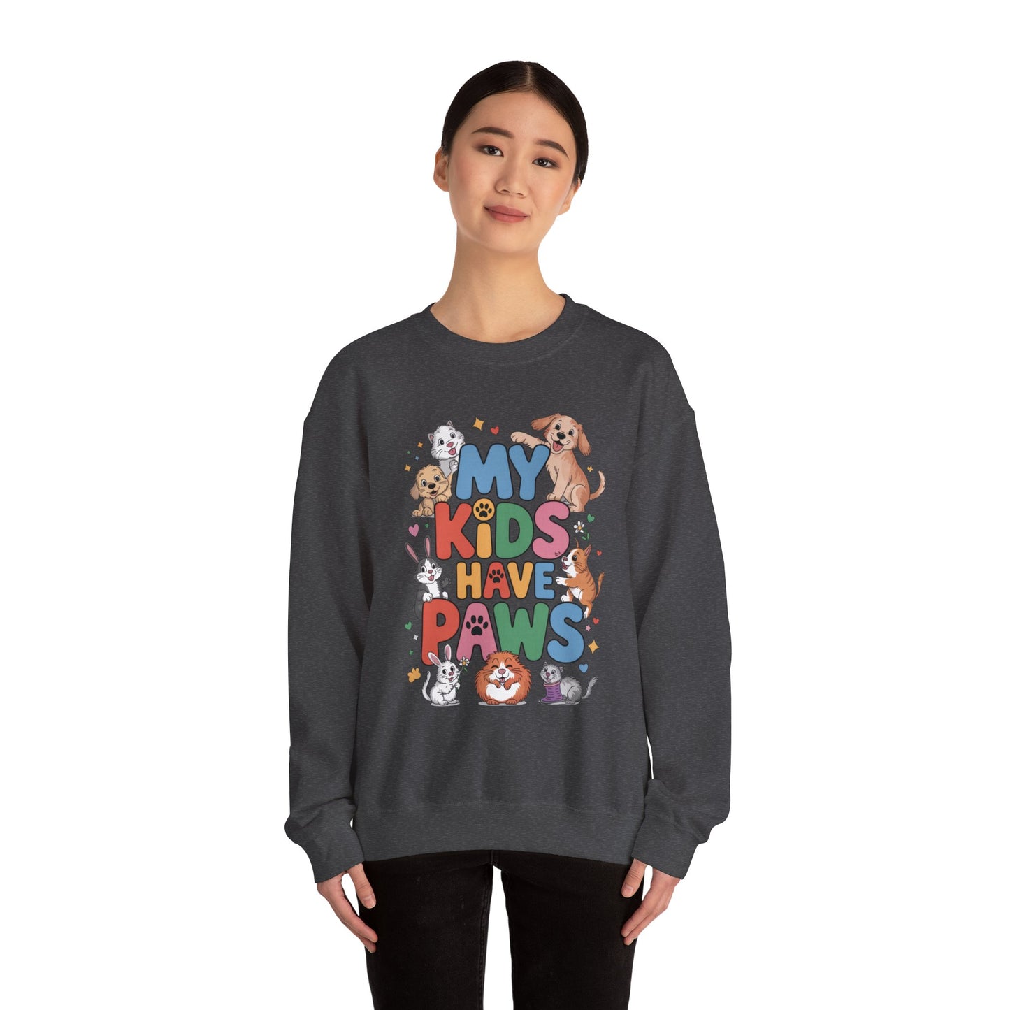 My Kids Have Paws Sweatshirt, Pet Lover Gift, Cute Animal Shirt, Cute Pet Mom Tee, Animal Parent T-Shirt, Gift for Animal Lovers