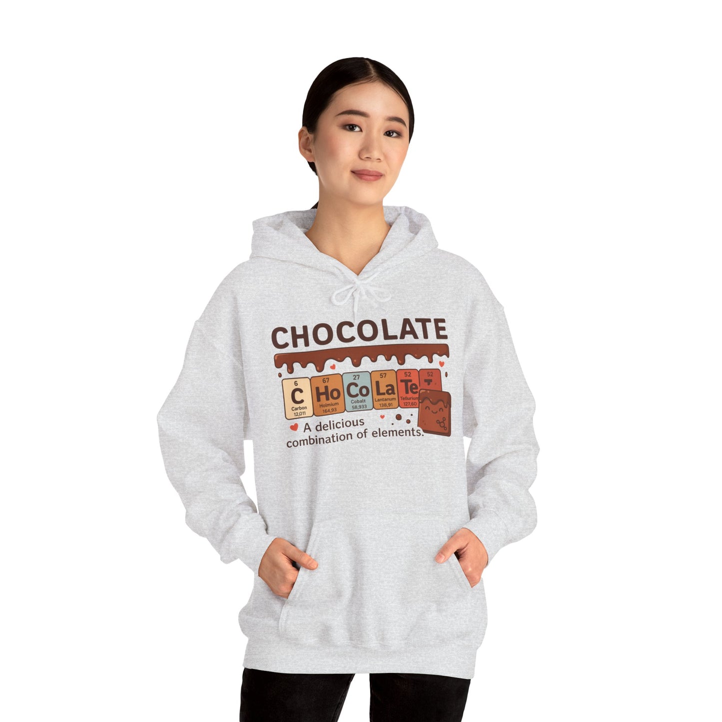 Chocolate Lover's Comfort Hoodie, Perfect Gift for Chemistry Lovers, Casual Wear, Sweet Treats Enthusiasts, Birthdays, Chemistry Students