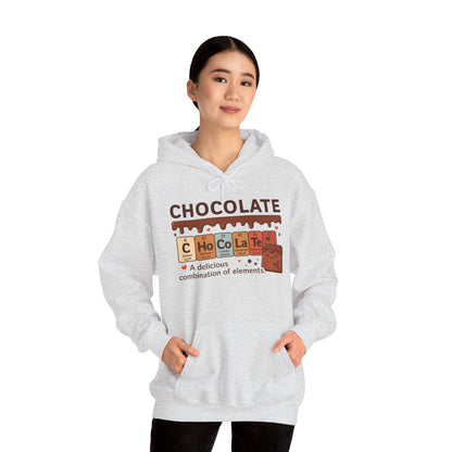 Chocolate Lover's Comfort Hoodie, Perfect Gift for Chemistry Lovers, Casual Wear, Sweet Treats Enthusiasts, Birthdays, Chemistry Students