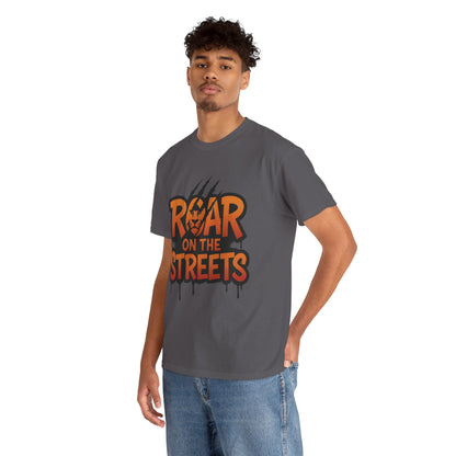 Roar on the Streets Lion Graphic Mens Urban T-Shirt, Lion Shirt