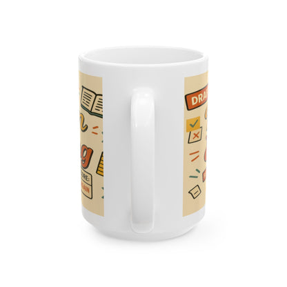 Perfection is Exhausting Mug | Funny Coffee Cup, Ideal Gift for Students, Stress Relief, Home Office, Gifts for Graduates