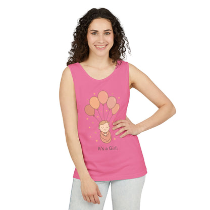 It's a Girl! Baby Shower Tank Top, Baby Girl Pregnancy Announcement Shirt, Gender Reveal Mom To Be Gift, Expecting Baby Shower Top