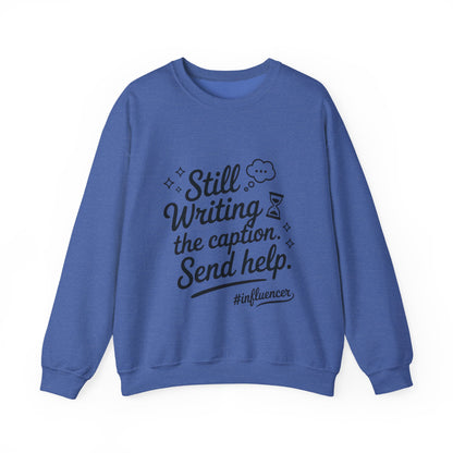 Funny Influencer Womens Sweatshirt, Cozy Oversized Crewneck, Social Media Humor Gift, Influencer Sweatshirt for Writers, social media gift