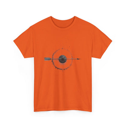 Artistic Arrow Graphic Unisex Cotton Tee, Motivational Shirt, Casual Wear, Gift for Him/Her, Trendy Fashion