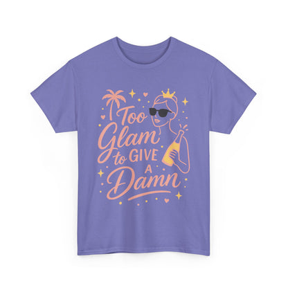Too Glam to Give a Damn Bridal Party Shirt, Bachelorette Party Tee, Bridesmaid Wedding Tee, Hen Party Top, Bridal Shower,  Bridesmaids Gift