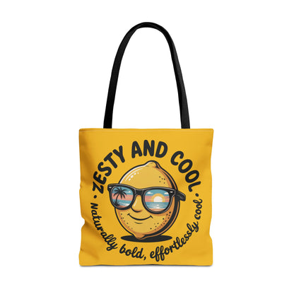 Zesty Lemon Tote Bag - Fun & Bold Carry-All for Everyday Use, Summer, Beach Days, Gifts, Eco-Friendly Shopping, Large Tote Bag
