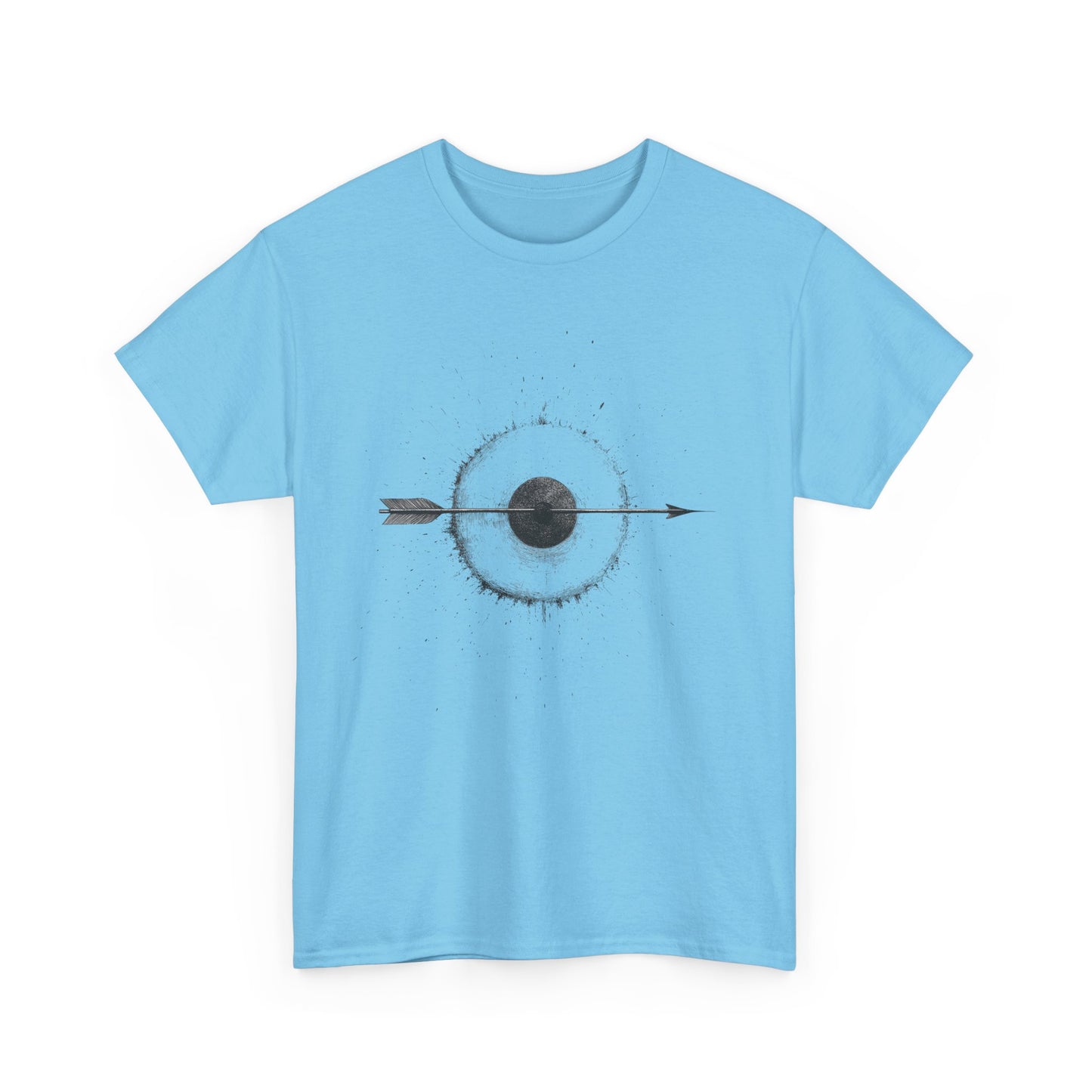 Artistic Arrow Graphic Unisex Cotton Tee, Motivational Shirt, Casual Wear, Gift for Him/Her, Trendy Fashion
