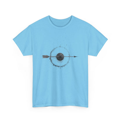 Artistic Arrow Graphic Unisex Cotton Tee, Motivational Shirt, Casual Wear, Gift for Him/Her, Trendy Fashion