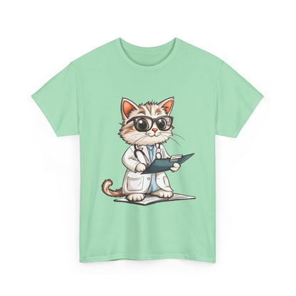Funny Doctor Cat T-Shirt, Unisex “The Pawscription is Ready” Tee, Cute Veterinary Gift, Medical Student Shirt, Animal Doctor Graphic Tee