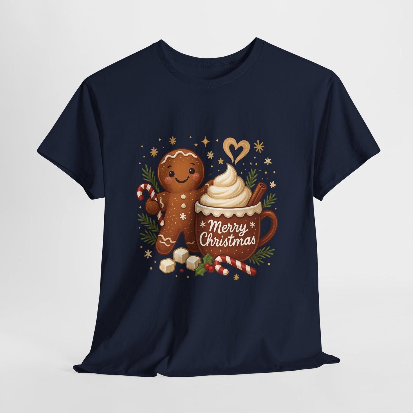Gingerbread - Hot Cocoa Women's Christmas T-Shirt, Cozy Holiday Tee