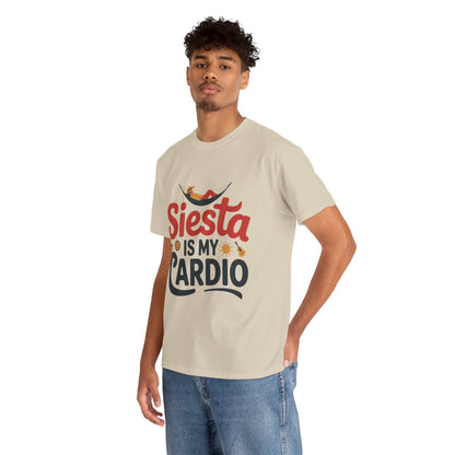 Siesta Is My Cardio Funny Mens T-Shirt Spain Humor Tee, Siesta Shirt, Siesta Culture Gift