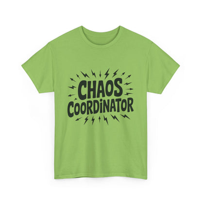 Chaos Coordinator Unisex Heavy Cotton Tee, Funny Graphic T-Shirt, Gift for Moms, Mom Life Graphic Tee, Mother's Day T-Shirt
