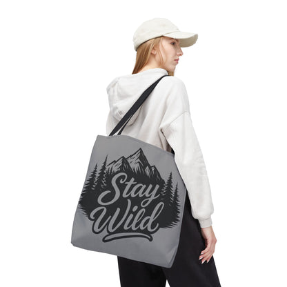 Stay Wild Tote Bag | Eco-friendly Shopping Bag, Adventure Tote, Outdoor Enthusiast Gift, Stylish Carryall, Perfect for Summer Adventures