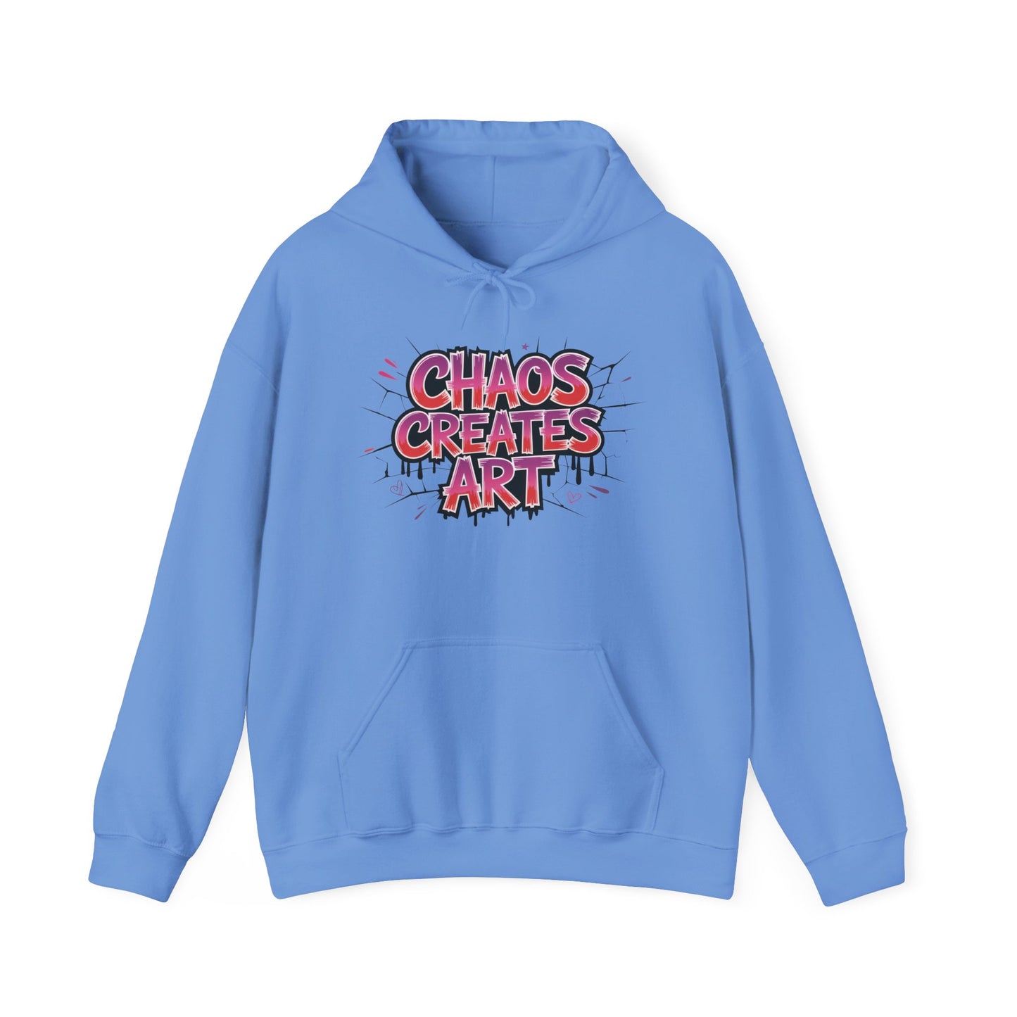 Women's Heavy Blend™ Hooded Sweatshirt, Chaos Creates Art Graffiti Hoodie Women's Streetwear