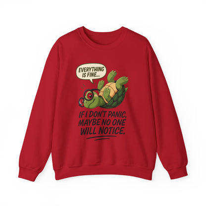 Casual Humor Unisex Sweatshirt, Perfect Gift for Anxiety Relief, Social Anxiety Joke, Quirky Graphic Sweatshirt, Introvert Humor Gift