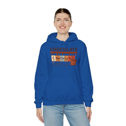 Chocolate Lover's Comfort Hoodie, Perfect Gift for Chemistry Lovers, Casual Wear, Sweet Treats Enthusiasts, Birthdays, Chemistry Students