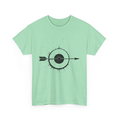 Artistic Arrow Graphic Unisex Cotton Tee, Motivational Shirt, Casual Wear, Gift for Him/Her, Trendy Fashion
