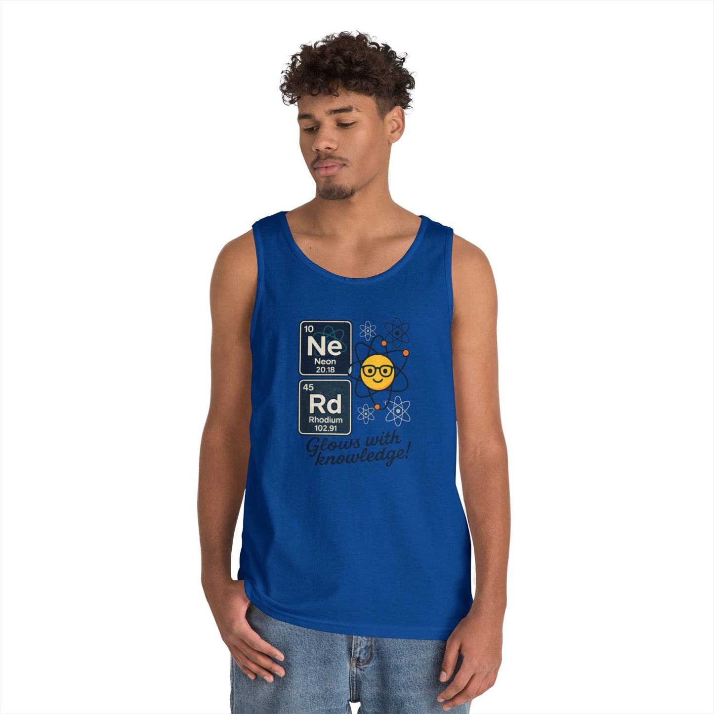 Nerd Tank Top for Men, Funny Science Shirt, Periodic Table Sleeveless Tee, Geeky Workout Shirt, Gift for Teachers, gift for Science Events