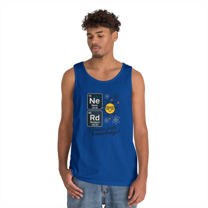 Nerd Tank Top for Men, Funny Science Shirt, Periodic Table Sleeveless Tee, Geeky Workout Shirt, Gift for Teachers, gift for Science Events