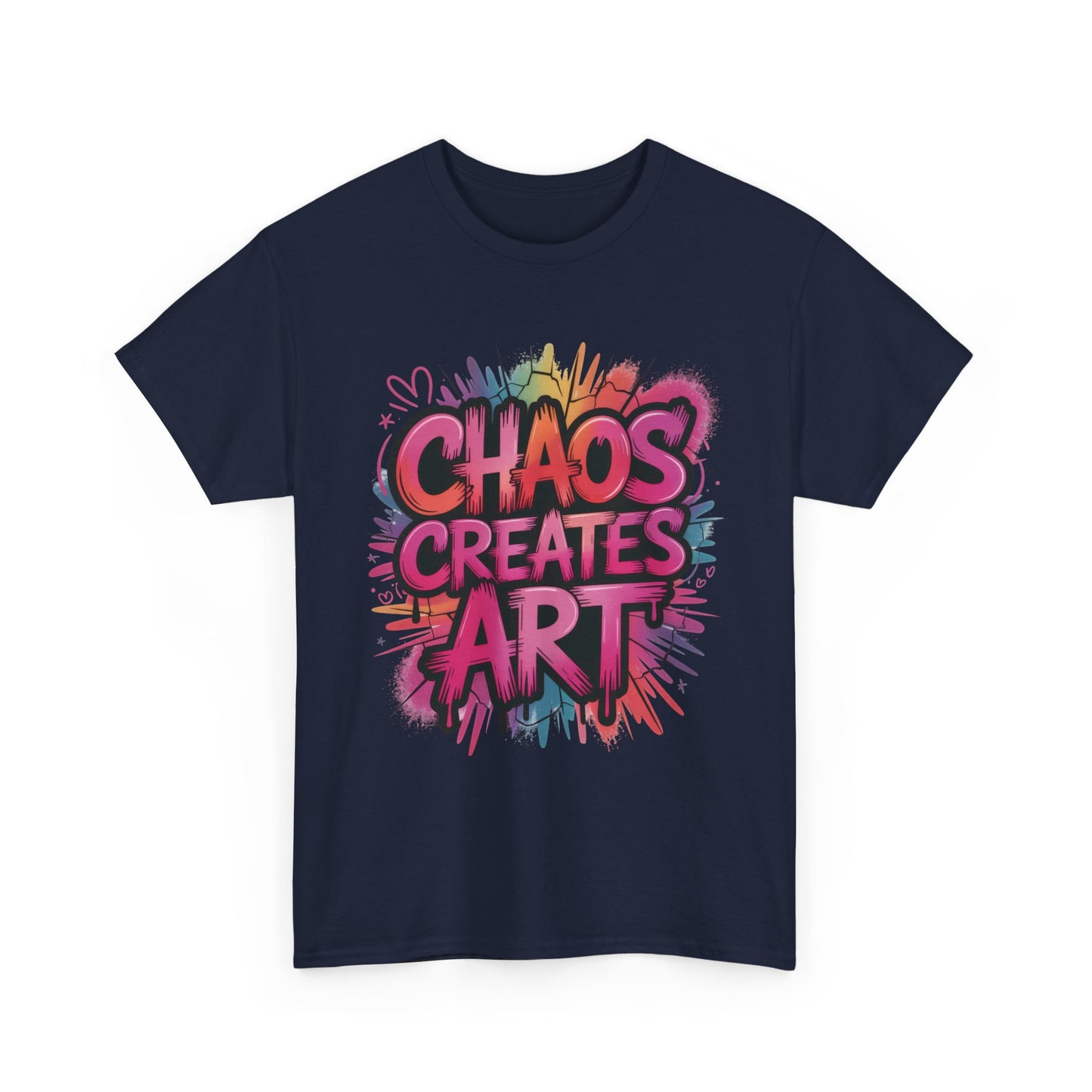 Chaos Creates Art Colorful Graffiti Womens Graphic Tee, Graffiti Shirt, Streetwear Tee