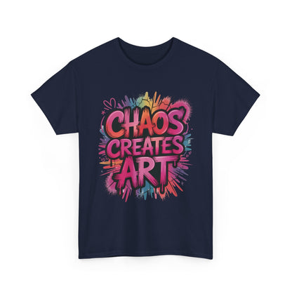 Chaos Creates Art Colorful Graffiti Womens Graphic Tee, Graffiti Shirt, Streetwear Tee