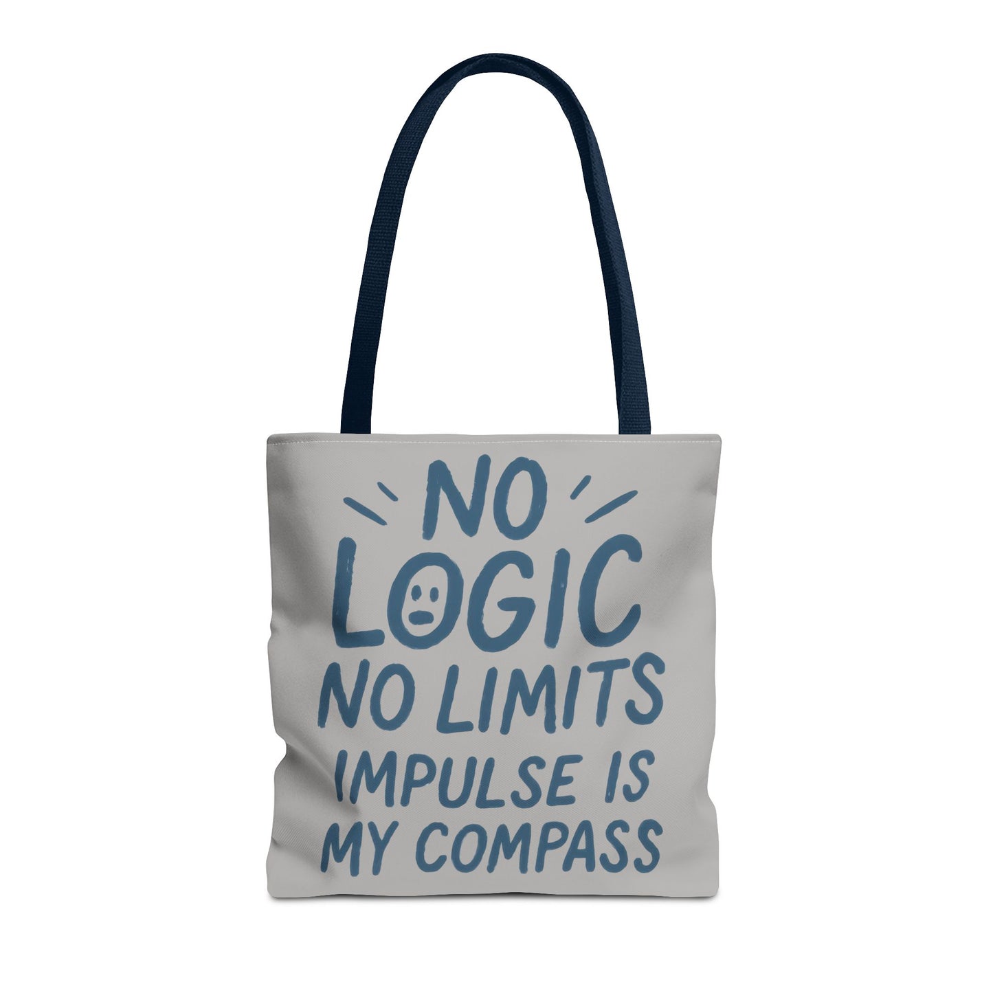 Impulse Is My Compass Tote Bag, Motivational Tote, Reusable Shopping Bag, Perfect Gift for Friends, Everyday Carry, Eco-Friendly