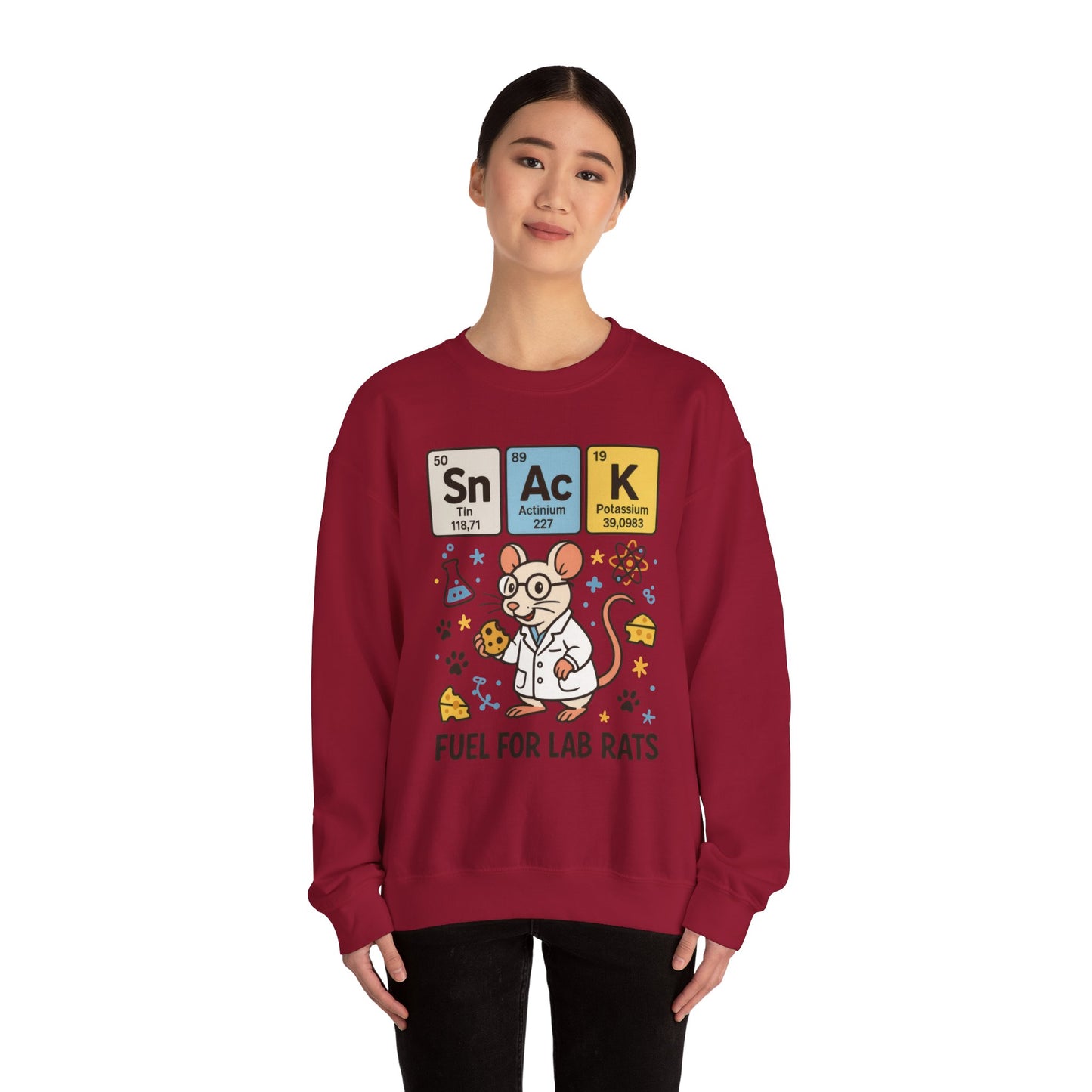 Lab Rat Science Sweatshirt, Science Crewneck, Funny Gift for Teachers, Chemistry Sweatshirt, Cute Lab Rat Design, Perfect for Birthdays