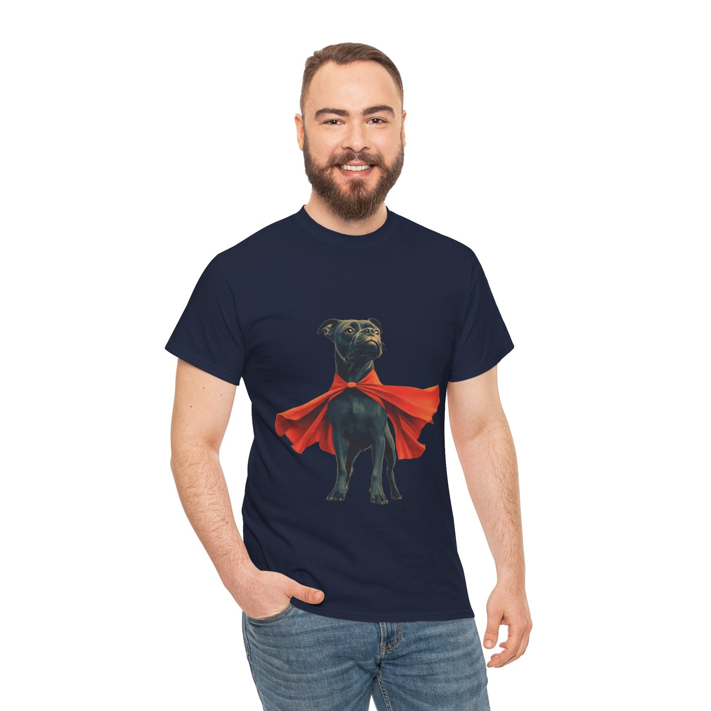 Superhero Dog Tee - Playful Pet Shirt, Gift for Dog Lovers, Fun Casual Wear, Perfect for Birthdays