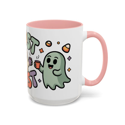 Ghost Roast Halloween Mug, Cute Spooky Coffee Cup, Kawaii Ghost Drinkware, Funny Fall Mug Gift for Coffee Lovers, Accent Coffee Mug (15oz)