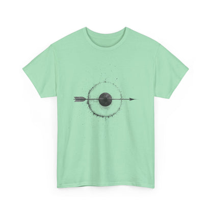 Artistic Arrow Graphic Unisex Cotton Tee, Motivational Shirt, Casual Wear, Gift for Him/Her, Trendy Fashion