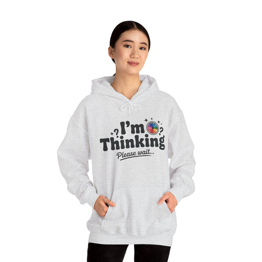 Playful Thinking Womens Hooded Sweatshirt, Womens Hoodie, Brainstorming Buddy, Thoughtful Gift, Cute Geeky Gift for Introverts, Programmers